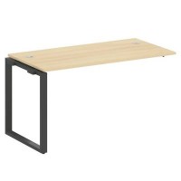 Metal System Style БО.ПРС-СП-1.3 (Акация лорка/черный) Проходной наборный элемент рабочей станции на О-образномм м/к (проходная опора Б.ОСП-72, столешница, комплект траверс)