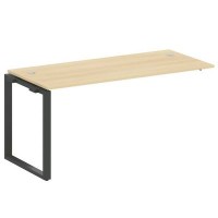 Metal System Style БО.ПРС-СП-1.4 (Акация лорка/черный) Проходной наборный элемент рабочей станции на О-образном м/к (проходная опора Б.ОСП-72, столешница, комплект траверс)