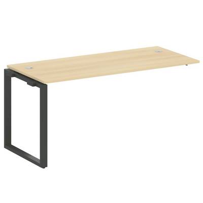 Metal System Style БО.ПРС-СП-1.4 (Акация лорка/антрацит) Проходной наборный элемент рабочей станции на О-образном м/к (проходная опора Б.ОСП-72, столешница, комплект траверс)