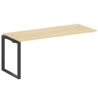 Metal System Style БО.ПРС-СП-1.5 (Акация лорка/черный) Проходной наборный элемент рабочей станции на О-образном м/к (проходная опора Б.ОСП-72, столешница, комплект траверс)