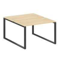 Metal System Style БО.РАС-СП-2.2 (Акация лорка/черный) Рабочая станция на О-образном м/к