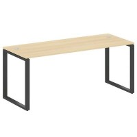 Metal System Style БО.СП-5 (Акация лорка/антрацит) Стол письменный на О-образном м/к