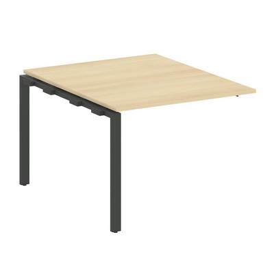 Metal System Style БП.ППРГ-1 (Акация лорка/черный) Проходной наборный элемент переговорного стола на П-образном м/к (проходная опора Б.ОСП-123, столешница, два комплекта траверс)