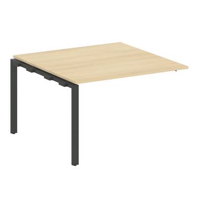 Metal System Style БП.ППРГ-2 (Акация лорка/черный) Проходной наборный элемент переговорного стола на П-образном м/к (проходная опора Б.ОСП-123, столешница, два комплекта траверс)