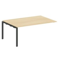 Metal System Style БП.ППРГ-5 (Акация лорка/антрацит) Проходной наборный элемент переговорного стола на П-образном м/к (проходная опора Б.ОСП-123, столешница, два комплекта траверс)