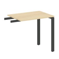 Metal System Style БП.ПР-2 (Акация лорка/черный) Приставной элемент на П-образном м/к (используется в качестве брифинга или боковой приставки)