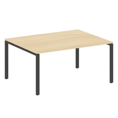 Metal System Style БП.ПРГ-1.4 (Акация лорка/черный) Переговорный стол (1 столешница) на П-образном м/к