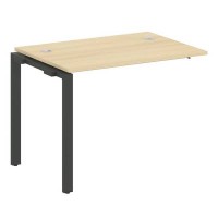 Metal System Style БП.ПРС-СП-1.1 (Акация лорка/антрацит) Проходной наборный элемент рабочей станции на П-образном м/к (проходная опора Б.ОСП-72, столешница, комплект траверс)