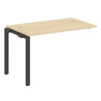 Metal System Style БП.ПРС-СП-1.2 (Акация лорка/антрацит) Проходной наборный элемент рабочей станции на П-образном м/к (проходная опора Б.ОСП-72, столешница, комплект траверс)