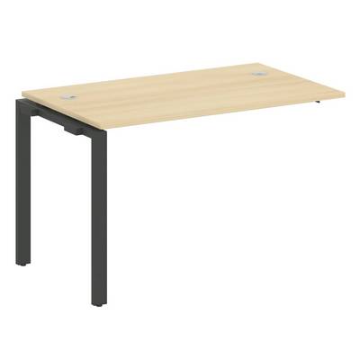 Metal System Style БП.ПРС-СП-1.2 (Акация лорка/черный) Проходной наборный элемент рабочей станции на П-образном м/к (проходная опора Б.ОСП-72, столешница, комплект траверс)