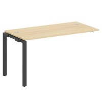 Metal System Style БП.ПРС-СП-1.3 (Акация лорка/антрацит) Проходной наборный элемент рабочей станции на П-образном м/к (проходная опора Б.ОСП-72, столешница, комплект траверс)