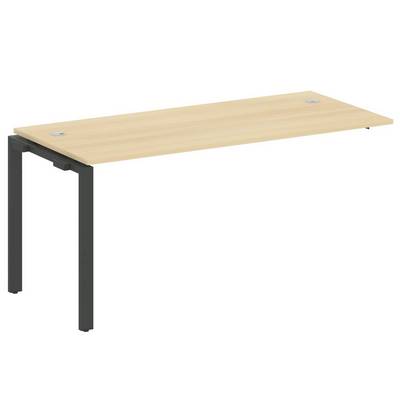 Metal System Style БП.ПРС-СП-1.4 (Акация лорка/черный) Проходной наборный элемент рабочей станции на П-образном м/к  (проходная опора Б.ОСП-72, столешница, комплект траверс)