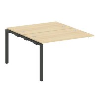 Metal System Style БП.ПРС-СП-2.2 (Акация лорка/антрацит) Проходной наборный элемент рабочей станции  на П-образном м/к  (проходная опора Б.ОСП-147, две столешницы, два комплекта траверс)