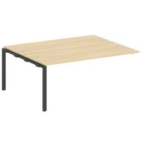 Metal System Style БП.ПРС-СП-2.5 (Акация лорка/антрацит) Проходной наборный элемент рабочей станции  на П-образном м/к  (проходная опора Б.ОСП-147, две столешницы, два комплекта траверс)