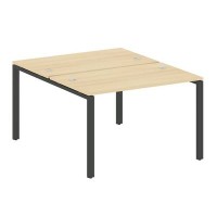 Metal System Style БП.РАС-СП-2.2 (Акация лорка/черный) Рабочая станция на П-образном м/к