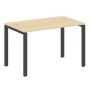 Metal System Style БП.СП-2 (Акация лорка/черный) Стол письменный на П-образном м/к