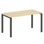 Metal System Style БП.СП-3 (Акация лорка/черный) Стол письменный на П-образном м/к