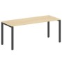 Metal System Style БП.СП-5 (Акация лорка/черный) Стол письменный на П-образном м/к