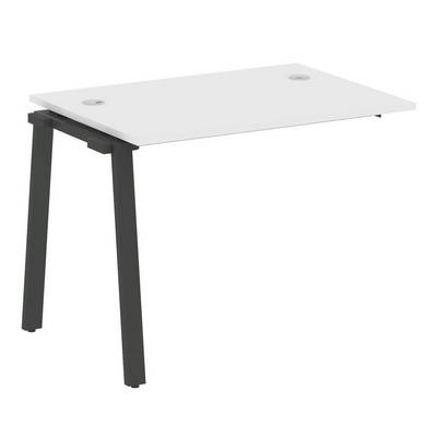 Metal System Style БА.ПРС-СП-1.1 (Белый/антрацит) Проходной наборный на А-образном м/к элемент рабочей станции (проходная опора Б.ОСП-72, столешница, комплект траверс)