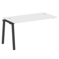 Metal System Style БА.ПРС-СП-1.3 (Белый/антрацит) Проходной наборный элемент рабочей станции на А-образном м/к (проходная опора Б.ОСП-72, столешница, комплект траверс)