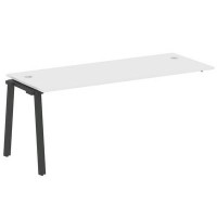 Metal System Style БА.ПРС-СП-1.5 (Белый/антрацит) Проходной наборный элемент рабочей станции на А-образном м/к (проходная опора Б.ОСП-72, столешница, комплект траверс)