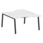 Metal System Style БА.РАС-СА-2.2 (Белый/антрацит) Рабочая станция криволинейная на А-образном м/к