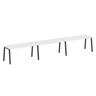 Metal System Style БА.СМ-3.4 (Белый/антрацит) Рабочая станция на 3 раб.места на А-образном м/к