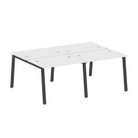 Metal System Style БА.СМ-4.1 (Белый/черный) Рабочая станция на 4 раб.места на А-образном м/к