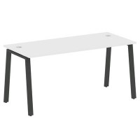 Metal System Style БА.СП-4 (Белый/антрацит) Стол письменный на А-образном м/к