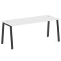 Metal System Style БА.СП-5 (Белый/антрацит) Стол письменный на А-образном м/к
