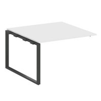 Metal System Style БО.ППРГ-2 (Белый/антрацит) Проходной наборный элемент переговорного стола на О-образном м/к (проходная опора Б.ОСП-123, столешница, два комплекта траверс)