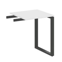 Metal System Style БО.ПР-1 (Белый/антрацит) Приставной элемент на О-образном м/к (используется в качестве брифинга или боковой приставки)