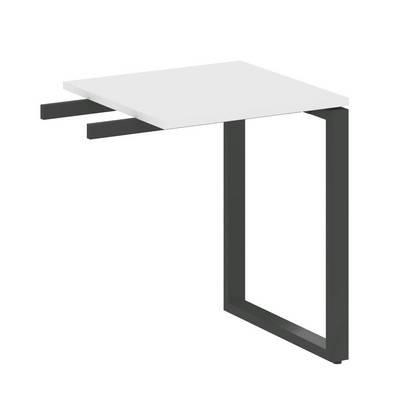 Metal System Style БО.ПР-1 (Белый/антрацит) Приставной элемент на О-образном м/к (используется в качестве брифинга или боковой приставки)