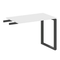 Metal System Style БО.ПР-3 (Белый/антрацит) Приставной элемент на О-образном м/к (используется в качестве брифинга или боковой приставки)