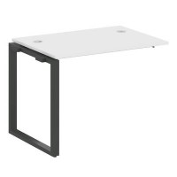 Metal System Style БО.ПРС-СП-1.1 (Белый/антрацит) Проходной наборный элемент рабочей станции  на О-образном м/к  (проходная опора Б.ОСП-72, столешница, комплект траверс)