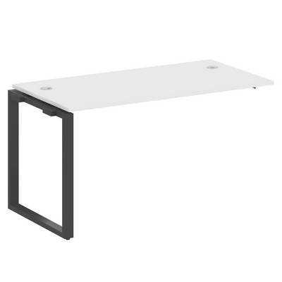 Metal System Style БО.ПРС-СП-1.3 (Белый/антрацит) Проходной наборный элемент рабочей станции на О-образномм м/к (проходная опора Б.ОСП-72, столешница, комплект траверс)