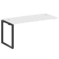 Metal System Style БО.ПРС-СП-1.4 (Белый/антрацит) Проходной наборный элемент рабочей станции на О-образном м/к (проходная опора Б.ОСП-72, столешница, комплект траверс)