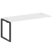 Metal System Style БО.ПРС-СП-1.5 (Белый/антрацит) Проходной наборный элемент рабочей станции на О-образном м/к (проходная опора Б.ОСП-72, столешница, комплект траверс)