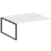 Metal System Style БО.ПРС-СП-2.5 (Белый/антрацит) Проходной наборный элемент рабочей станции на О-образном м/к (проходная опора Б.ОСП-147, две столешницы, два комплекта траверс)