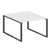 Metal System Style БО.РАС-СП-2.2 (Белый/антрацит) Рабочая станция на О-образном м/к