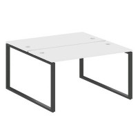 Metal System Style БО.РАС-СП-2.3 (Белый/антрацит) Рабочая станция на О-образном м/к