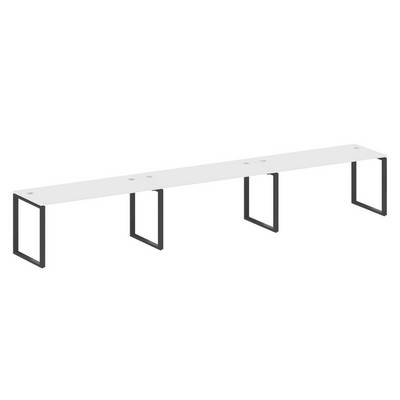 Metal System Style БО.СМ-3.4 (Белый/черный) Рабочая станция на 3 раб.места на О-образном м/к