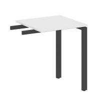 Metal System Style БП.ПР-1 (Белый/антрацит) Приставной элемент на П-образном м/к (используется в качестве брифинга или боковой приставки)