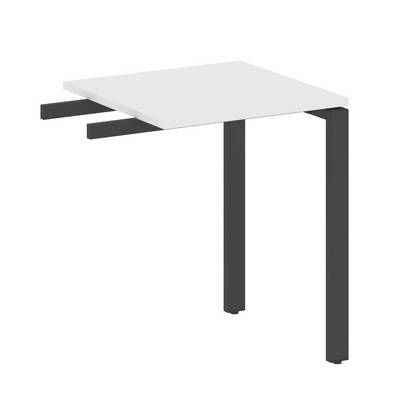 Metal System Style БП.ПР-1 (Белый/черный) Приставной элемент на П-образном м/к (используется в качестве брифинга или боковой приставки)