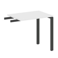 Metal System Style БП.ПР-2 (Белый/антрацит) Приставной элемент на П-образном м/к (используется в качестве брифинга или боковой приставки)