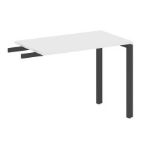 Metal System Style БП.ПР-3 (Белый/антрацит) Приставной элемент на П-образном м/к (используется в качестве брифинга или боковой приставки)