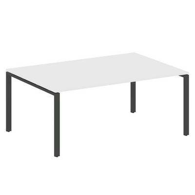 Metal System Style БП.ПРГ-1.5 (Белый/антрацит) Переговорный стол (1 столешница) на П-образном м/к