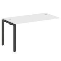 Metal System Style БП.ПРС-СП-1.3 (Белый/антрацит) Проходной наборный элемент рабочей станции на П-образном м/к (проходная опора Б.ОСП-72, столешница, комплект траверс)