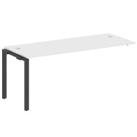 Metal System Style БП.ПРС-СП-1.5 (Белый/антрацит) Проходной наборный элемент рабочей станции на П-образном м/к (проходная опора Б.ОСП-72, столешница, комплект траверс)