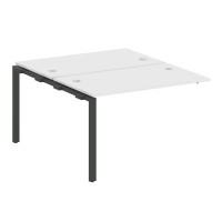 Metal System Style БП.ПРС-СП-2.2 (Белый/антрацит) Проходной наборный элемент рабочей станции  на П-образном м/к  (проходная опора Б.ОСП-147, две столешницы, два комплекта траверс)